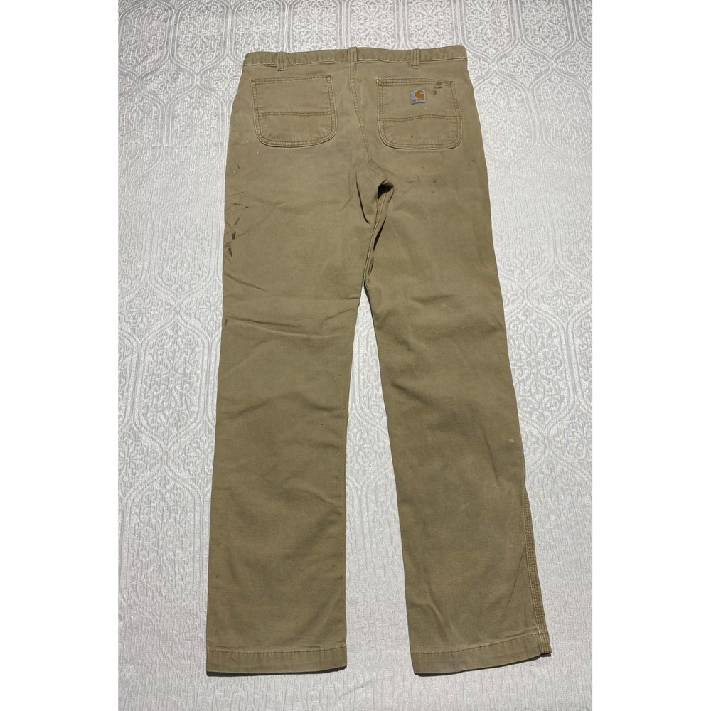 Carhartt Rugged Flex Rigby Straight Fit Work Pants Tan 36x34 102821-253